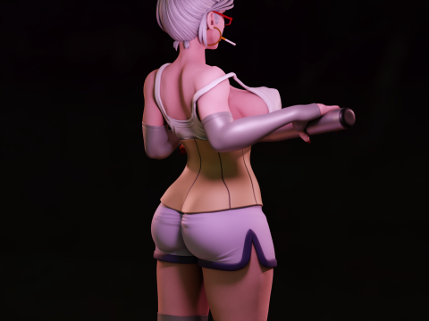 Seiko Ayase Dandadan assembly 3D Print Model