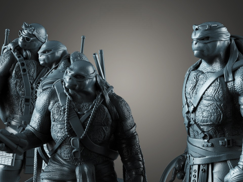 Teenage Mutant Ninja Turtles assembly Modelo de Impressão 3D