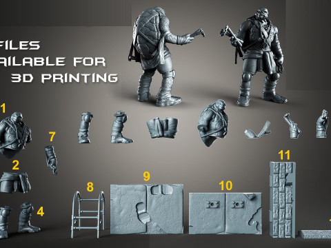 Teenage Mutant Ninja Turtles assembly Modelo de Impressão 3D