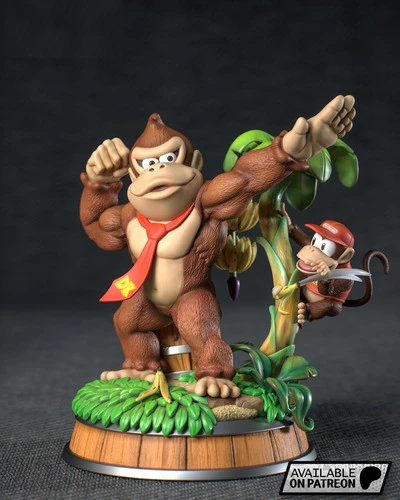 Donkey kong Assembly 3D Print Model .c4d .max .obj .3ds .fbx .stl .blend