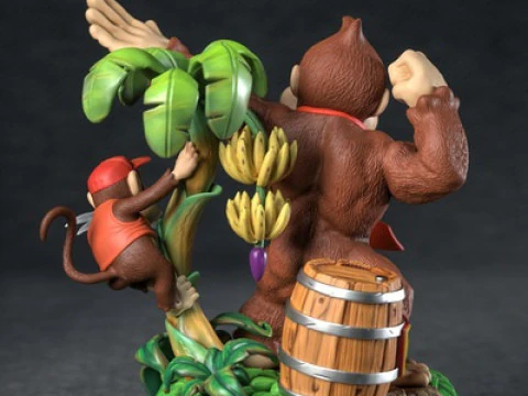 Donkey kong Assembly 3D Print Model