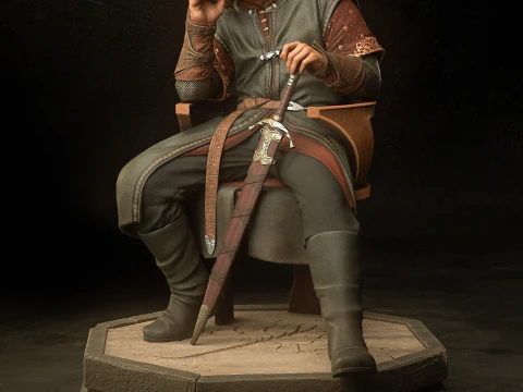 Boromir Zesp&oacute;ł Władcy Pierścieni Model do druku 3D