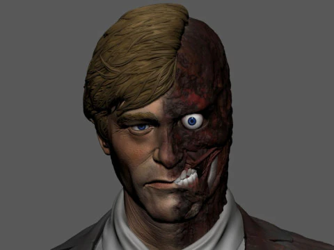 Two Face assembly 3D Print Model