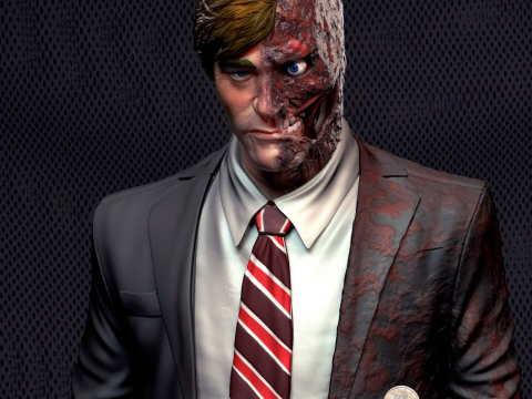 Two Face assembly Model do druku 3D