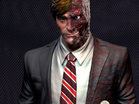 Two Face assembly 3D Print Model