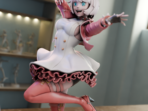 Elphelt Valentine Guilty Gear 3D Print Model