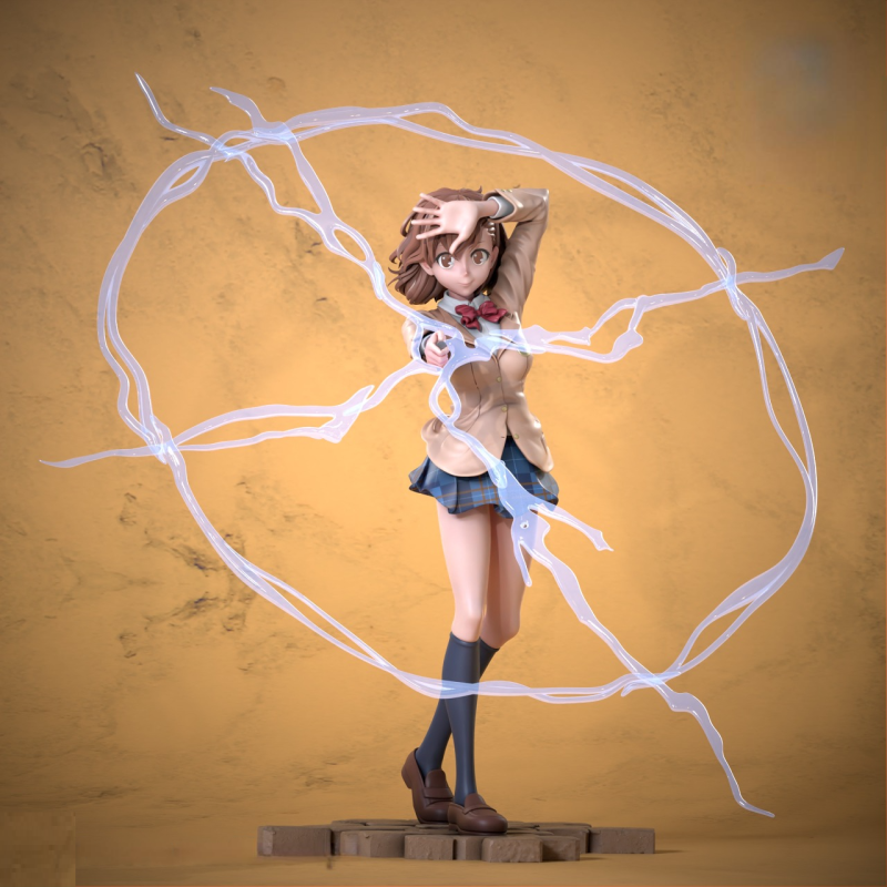 Misaka Mikoto Railgun Assembly 3D-printmodel .c4d .max .obj .3ds .fbx .stl .blend