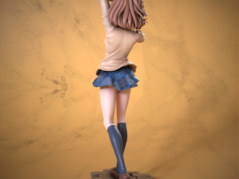 Misaka Mikoto Railgun Assembly 3D-printmodel