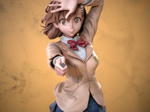 Misaka Mikoto Railgun Assembly 3D-printmodel