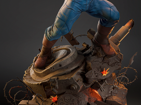 Captain America Assembly Model Cetak 3D