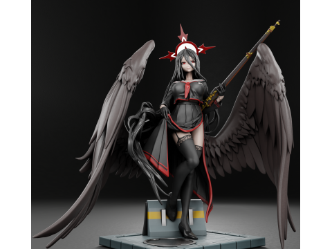 Hanekawa Hasumi Assembly 3D Print Model