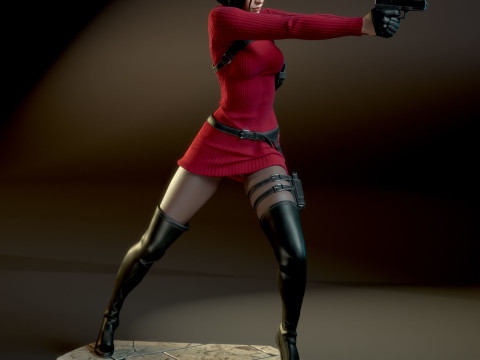 Ada Wong Resident Evil Assembly 3D Print Model
