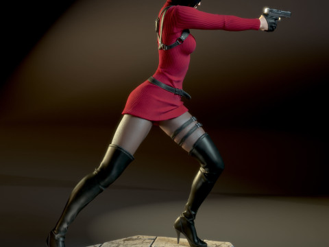 Ada Wong Resident Evil Assembly 3D Print Model
