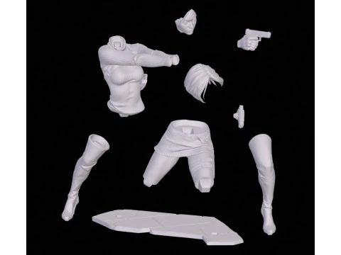 Ada Wong Resident Evil Assembly 3D Print Model