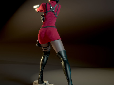 Ada Wong Resident Evil Assembly 3D Print Model