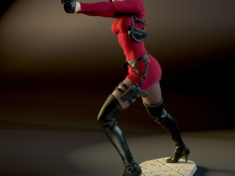 Ada Wong Resident Evil Assembly 3D Print Model