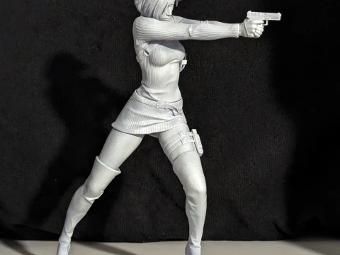 Ada Wong Resident Evil Assembly 3D Print Model