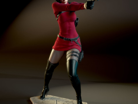 Ada Wong Resident Evil Assembly 3D Print Model