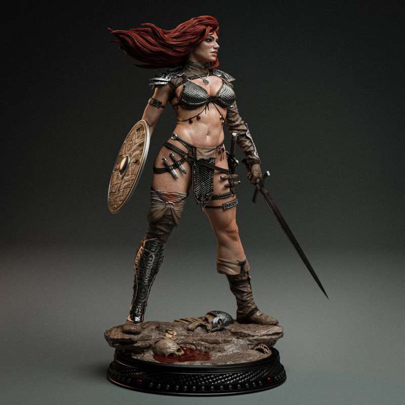 Red Sonja Assembly 3D Print Model .c4d .max .obj .3ds .fbx .stl .blend 