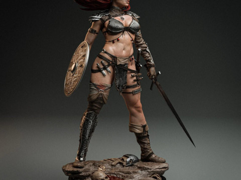 Red Sonja Assembly 3D Print Model