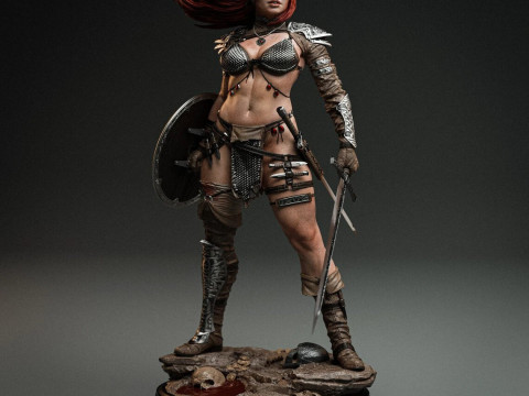 Red Sonja Assembly 3D Print Model