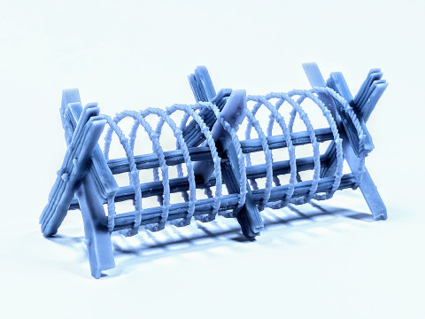War Roadblock scenery Assembly 3D Print Model