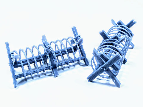 War Roadblock scenery Assembly 3D Print Model