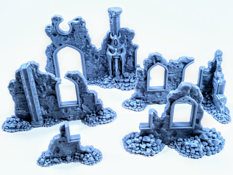 War Roadblock scenery Assembly 3D Print Model