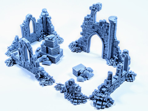 War Roadblock scenery Assembly 3D Print Model
