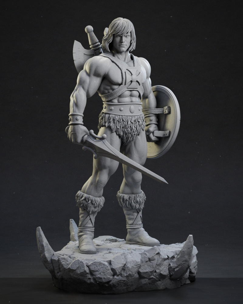 He Man Masters Of The Universe Assembly Modelo de Impressão 3D .c4d .max .obj .3ds .fbx .stl .blend 