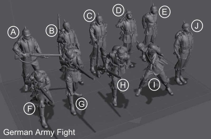 German Army Fight Pack 3Dプリントモデル .c4d .max .obj .3ds .fbx .stl .blend 