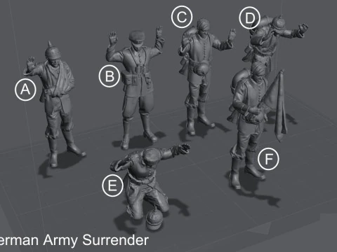 Пакет капитуляции немецкой армии 3D Принт Модель