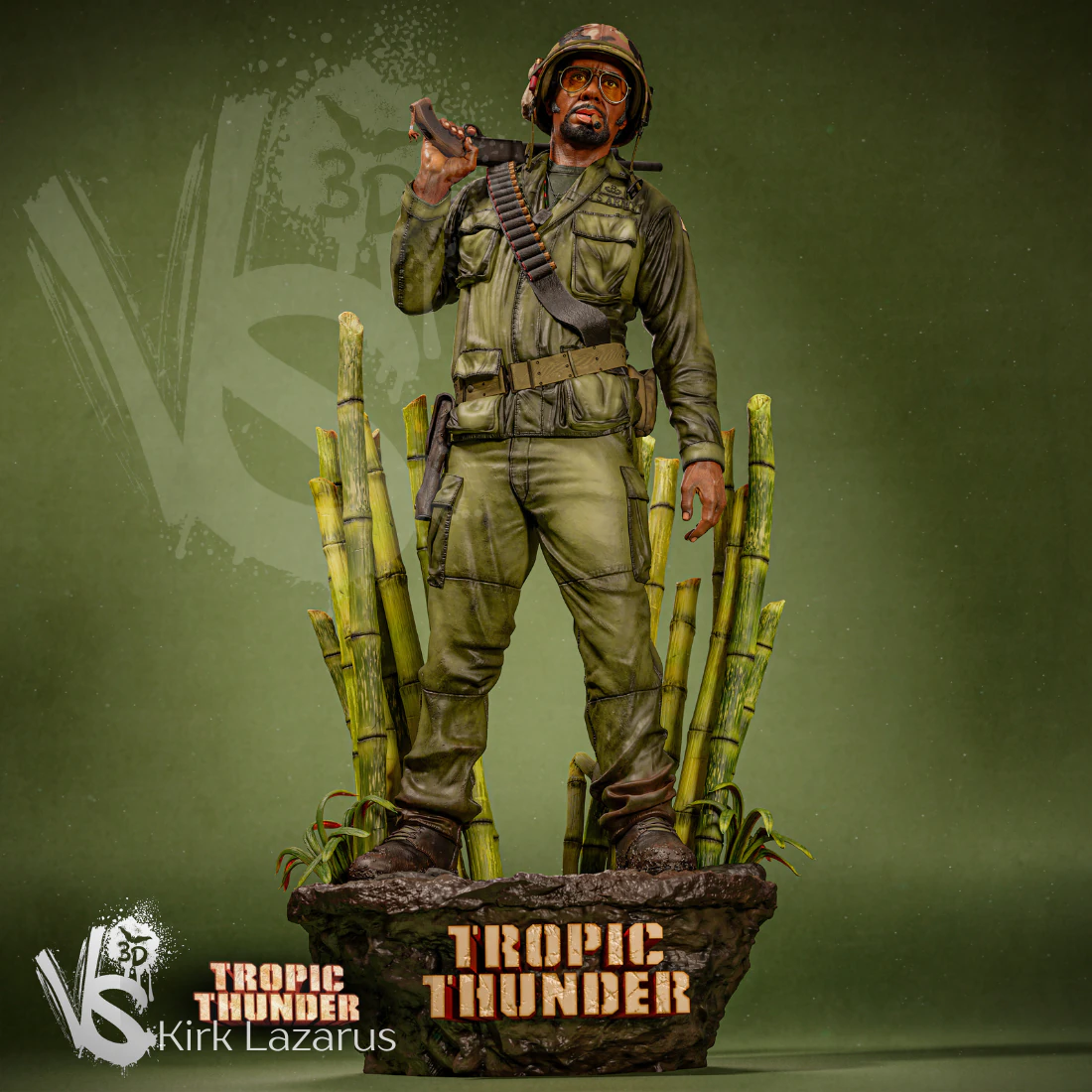 Kirk Lazarus Tropic Thunder Assembly 3D Print Model .c4d .max .obj .3ds .fbx .stl .blend 
