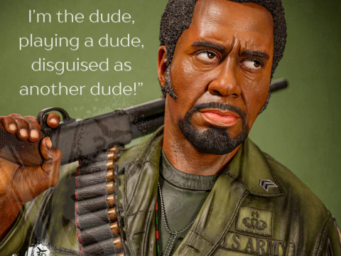 Kirk Lazarus Tropic Thunder Assembly 3D Print Model
