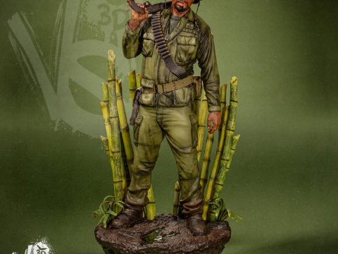 Kirk Lazarus Tropic Thunder Assembly 3D प्रिंट मॉडल
