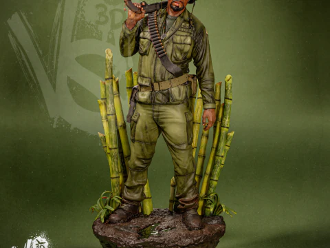 Kirk Lazarus Tropic Thunder Assembly 3D Print Model