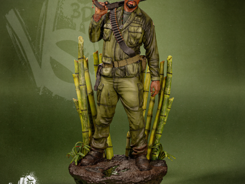 Kirk Lazarus Tropic Thunder Assembly 3D प्रिंट मॉडल