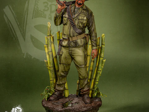 Kirk Lazarus Tropic Thunder Assembly 3D Print Model