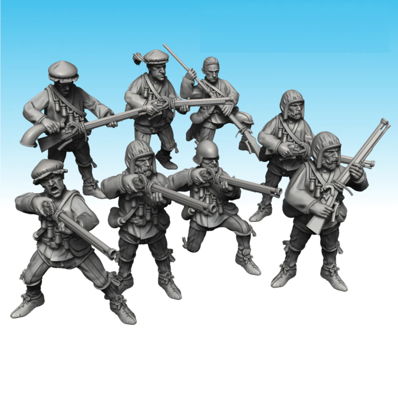 Італійський аркебузний піхотний збір 3D Принт Модель .c4d .max .obj .3ds .fbx .stl .blend