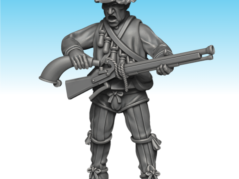 Italian Arquebus Infantry Assembly 3D-printmodel