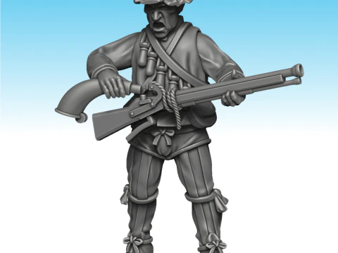Італійський аркебузний піхотний збір 3D Принт Модель