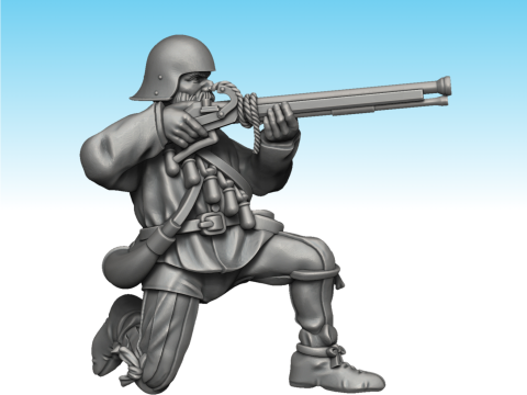 Italian Arquebus Infantry Assembly 3D-printmodel