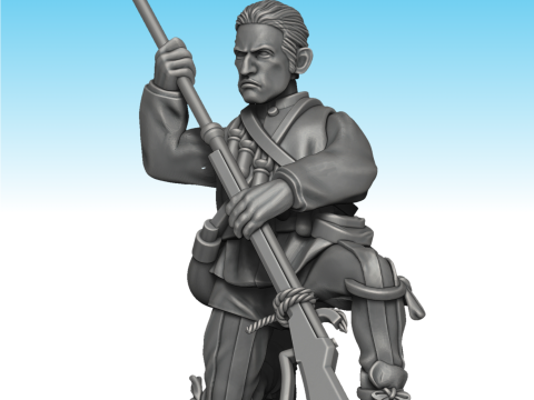Italian Arquebus Infantry Assembly 3D-printmodel