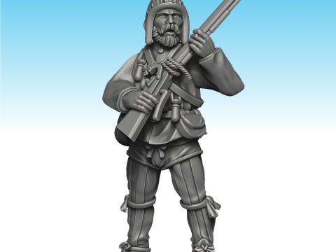 Italian Arquebus Infantry Assembly 3D-printmodel