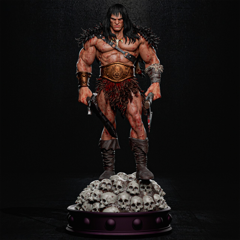 Conan The Barbarian Assembly Modèles 3D en vedette .c4d .max .obj .3ds .fbx .stl .blend 