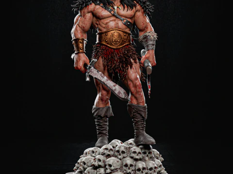 Conan The Barbarian Assembly 3D Print Model