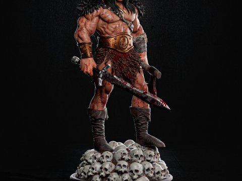 Conan The Barbarian Assembly Modèles 3D en vedette