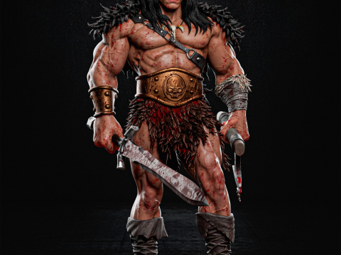 Conan The Barbarian Assembly Modèles 3D en vedette