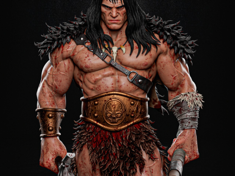 Conan The Barbarian Assembly Modèles 3D en vedette