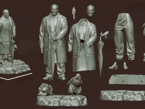 The Penguin Assembly 3D Print Model